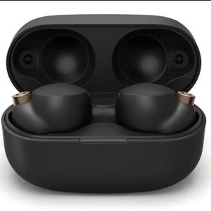 Black Sony Wireless Earbuds
